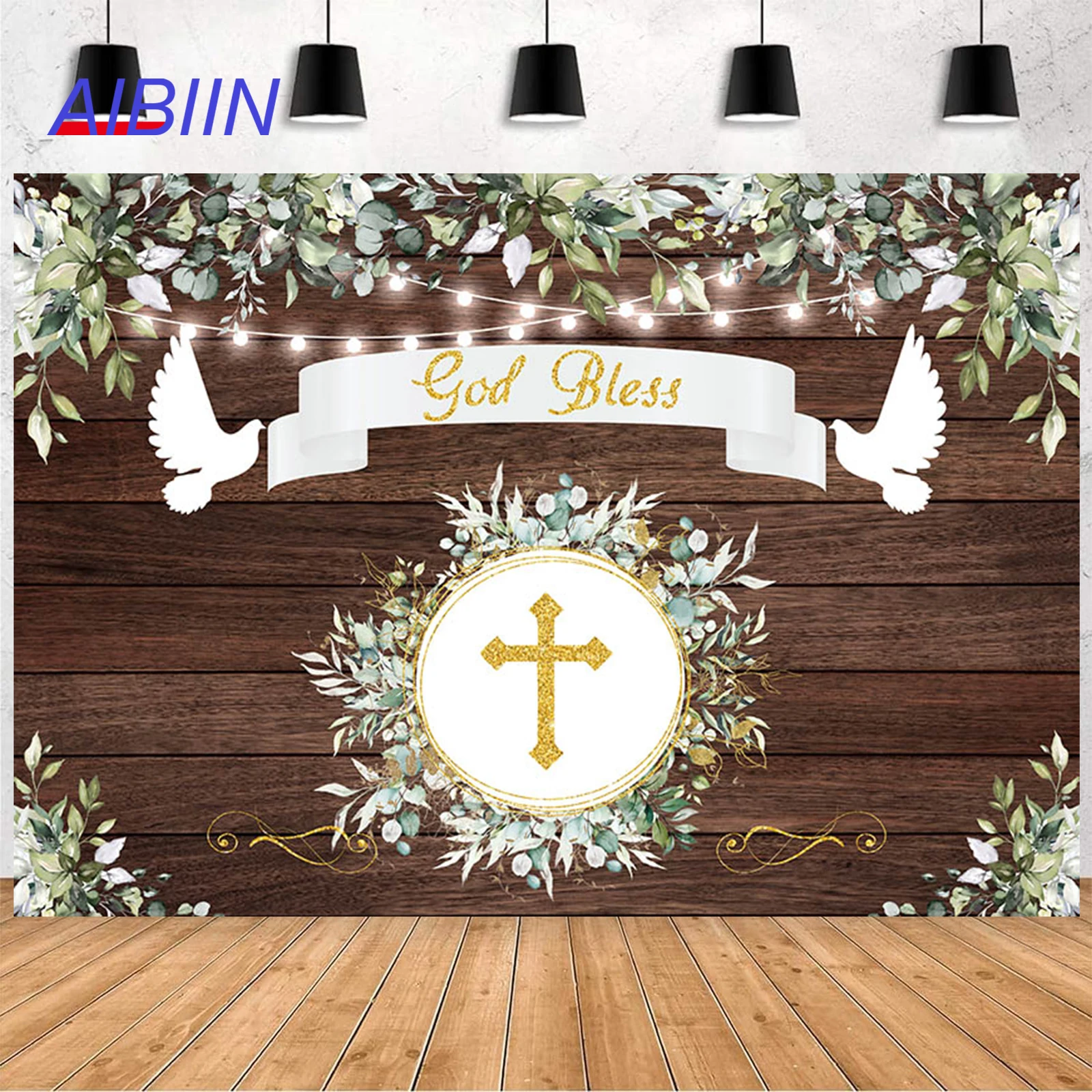 God Bless My Baptism Photography Background Wooden Wall Flower Backdrop First Holy Communion Party Decorations 
God Bless My Baptism Photography Background Wooden Wall Flower Backdrop First Holy Communion Party Decorations