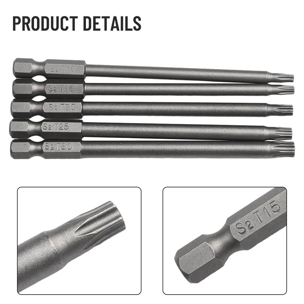 Durable Screwdriver Bit Tools 1/4Inch Hex 100mm 60HRC Alloy Steel For Electric Drill Hollow Magnetic Security Set
Durable Screwdriver Bit Tools 1/4Inch Hex 100mm 60HRC Alloy Steel For Electric Drill Hollow Magnetic Security Set