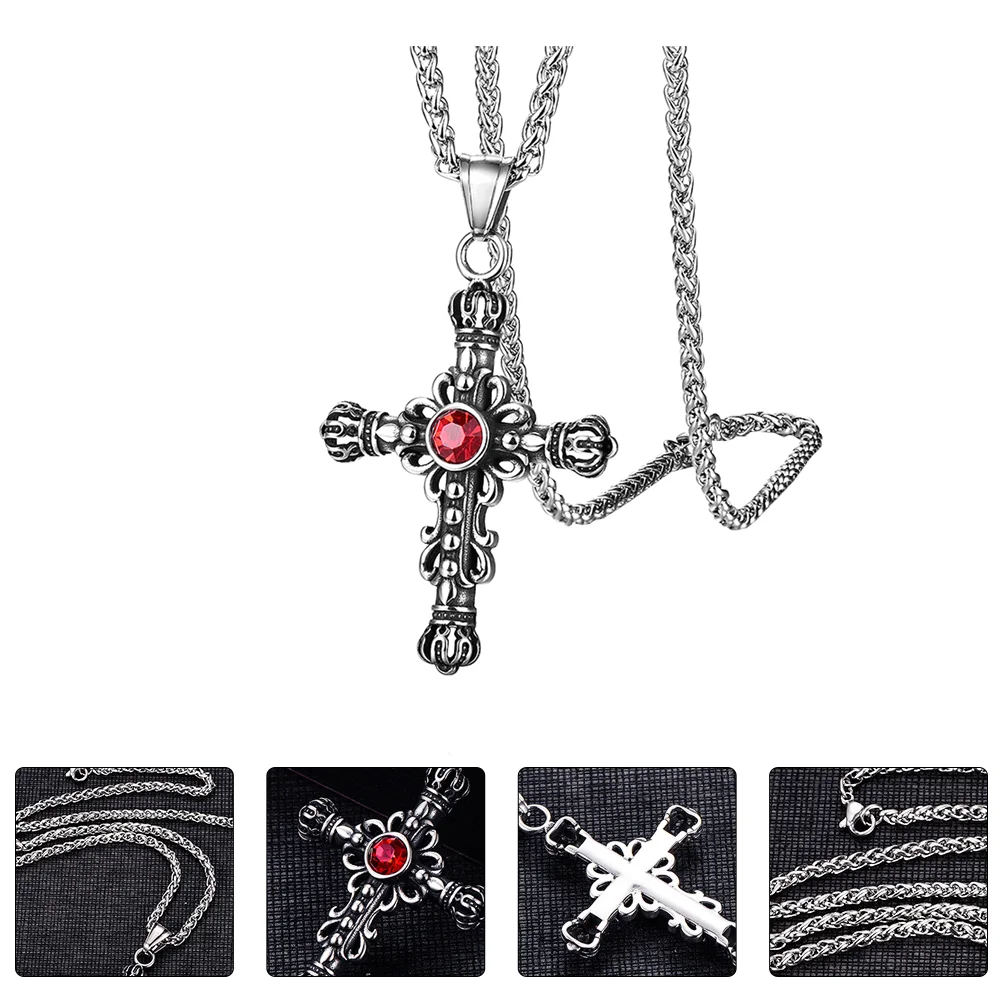 Necklace for Men Cross Chain Creative Pendant Accessory Vintage Clavicle Punk Style Man
Necklace for Men Cross Chain Creative Pendant Accessory Vintage Clavicle Punk Style Man