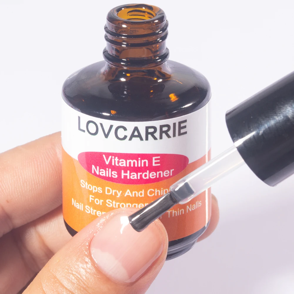 

LOVCARRIE Vitamin E Nail Hardener Strengthener for Thin Brittle Nail Art Treatment Nail Growth Repair Stop Peeling Damaged Nails