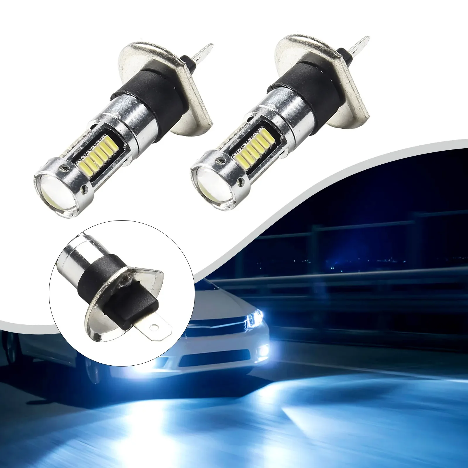 2Pcs Bright H1 Car Lights 6000k White LED Fog Light Bulbs High Power Car Headlight Bulbs DRL Auto Lamp DC 12V-24V
2Pcs Bright H1 Car Lights 6000k White LED Fog Light Bulbs High Power Car Headlight Bulbs DRL Auto Lamp DC 12V-24V