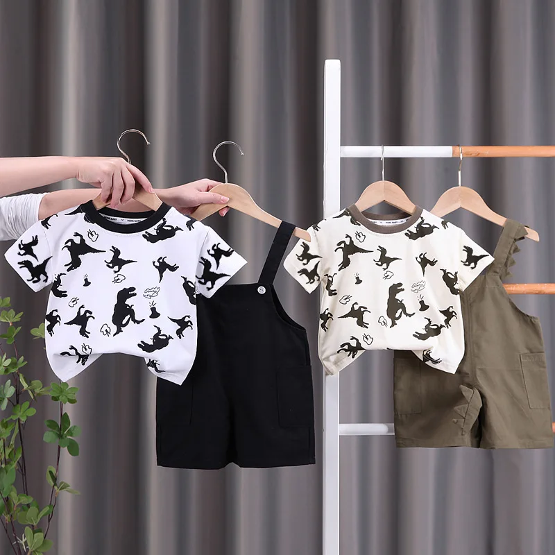 Baby Girls Boys Clothes Set Toddler Cartoon Short Sleeved T-shirt + Overalls 2pcs Outfits 2023 Summer 1 To 4Yrs Children's Suit
Baby Girls Boys Clothes Set Toddler Cartoon Short Sleeved T-shirt + Overalls 2pcs Outfits 2023 Summer 1 To 4Yrs Children's Suit