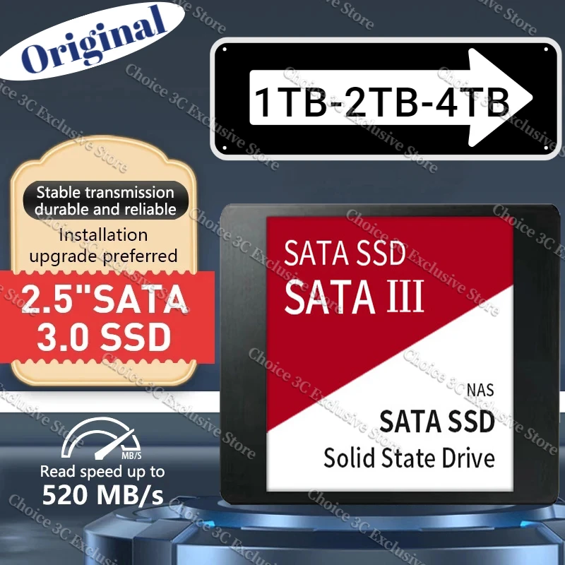 

High-Speed SSD Sata 1TB 2TB Hard Drive Disk Sata3 2.5Inch 4TB 8tb TLC 560MB/S Internal Solid State Drives For Laptop And Desktop