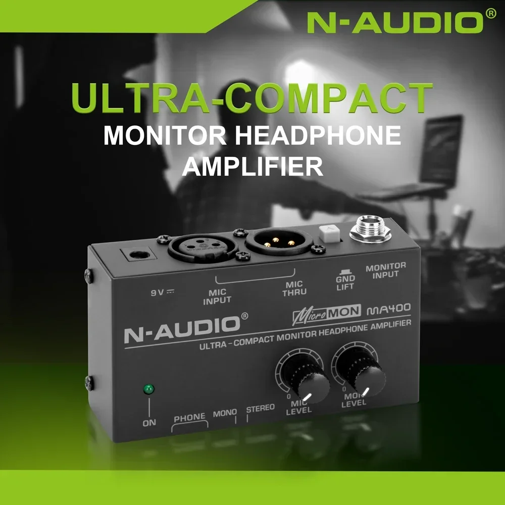 MA400 Headphone Preamplifier Microphone Monitor Mic Monitor Earphone Amplification Monitor Personal Mixer
MA400 Headphone Preamplifier Microphone Monitor Mic Monitor Earphone Amplification Monitor Personal Mixer
