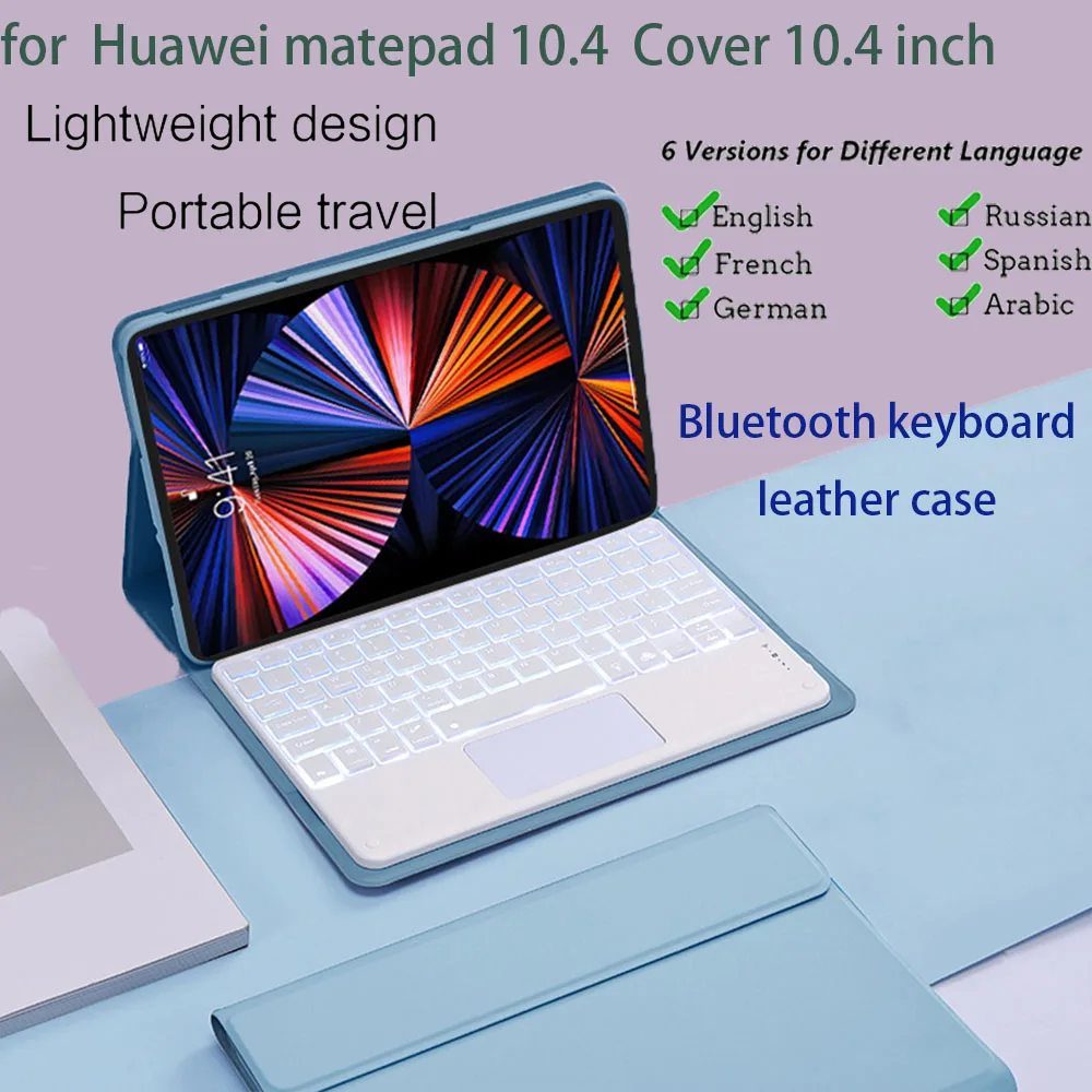 Bluetooth Keyboard Case for Huawei Matepad 10.4 Cover Magnetic Keyboard For Huawei 10.4 inch Case Russian Hebrew Arabic Keyboard
Bluetooth Keyboard Case for Huawei Matepad 10.4 Cover Magnetic Keyboard For Huawei 10.4 inch Case Russian Hebrew Arabic Keyboard