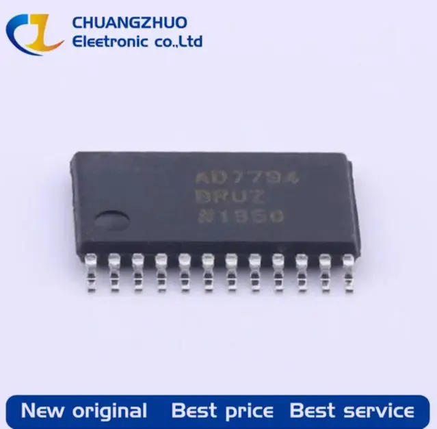 

1Pcs New original AD7794BRUZ-REEL AD7794BRUZ AD7794 24Bit 2.7V~5.25V 470Hz TSSOP-24 Analog To Digital Converters