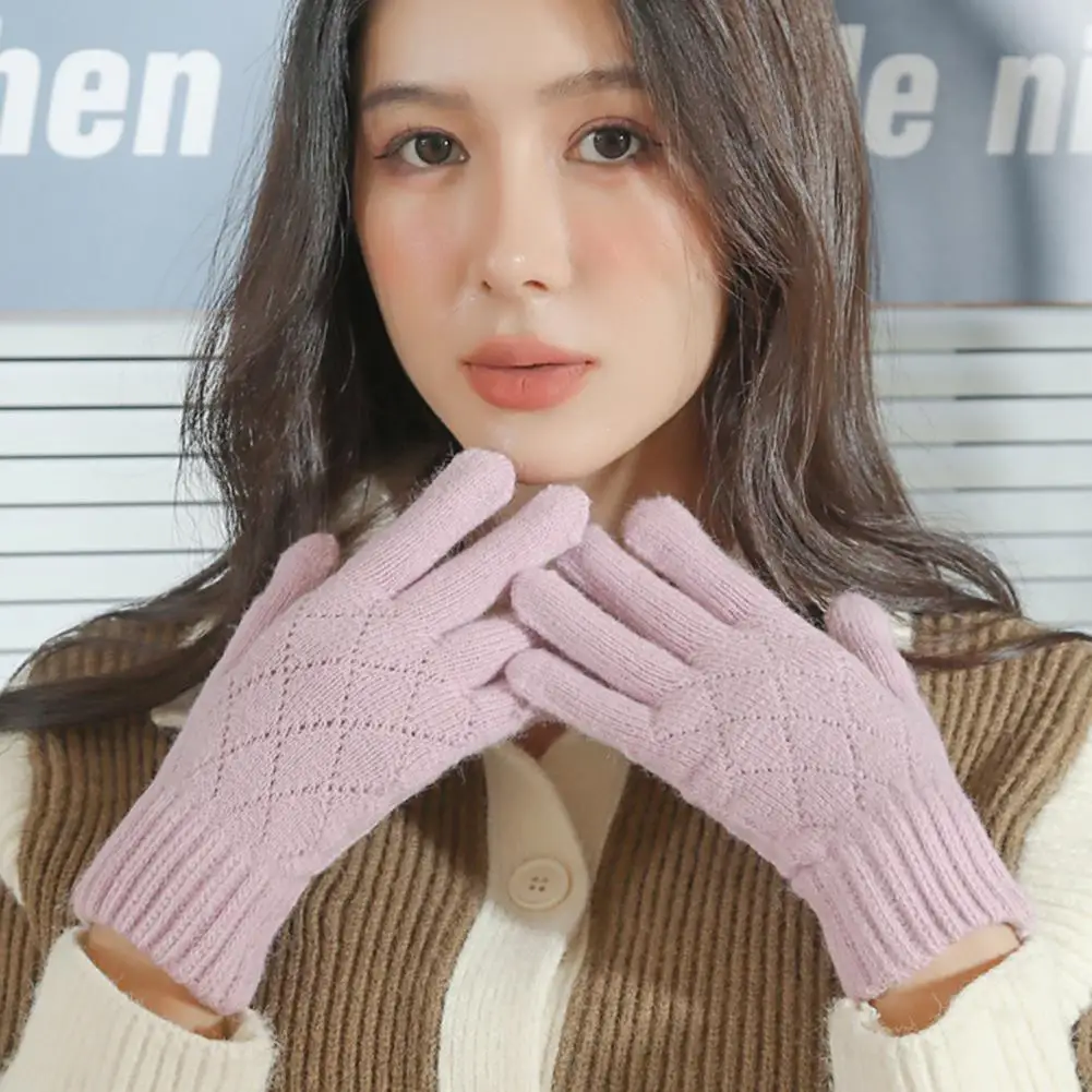 Christmas Gift Stylish Minimalistic Knitted Gloves Warm Winter Gift Cold-proof Design with Thickened Hollow Knitting Solid Color
Christmas Gift Stylish Minimalistic Knitted Gloves Warm Winter Gift Cold-proof Design with Thickened Hollow Knitting Solid Color
