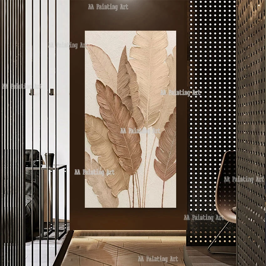 Натуральные толстые краски ручной работы, коричневые листья, картина маслом, Настенный декор, высокое качество, большая фотокраска для украшения крыльца
Натуральные толстые краски ручной работы, коричневые листья, картина маслом, Настенный декор, высокое качество, большая фотокраска для украшения крыльца