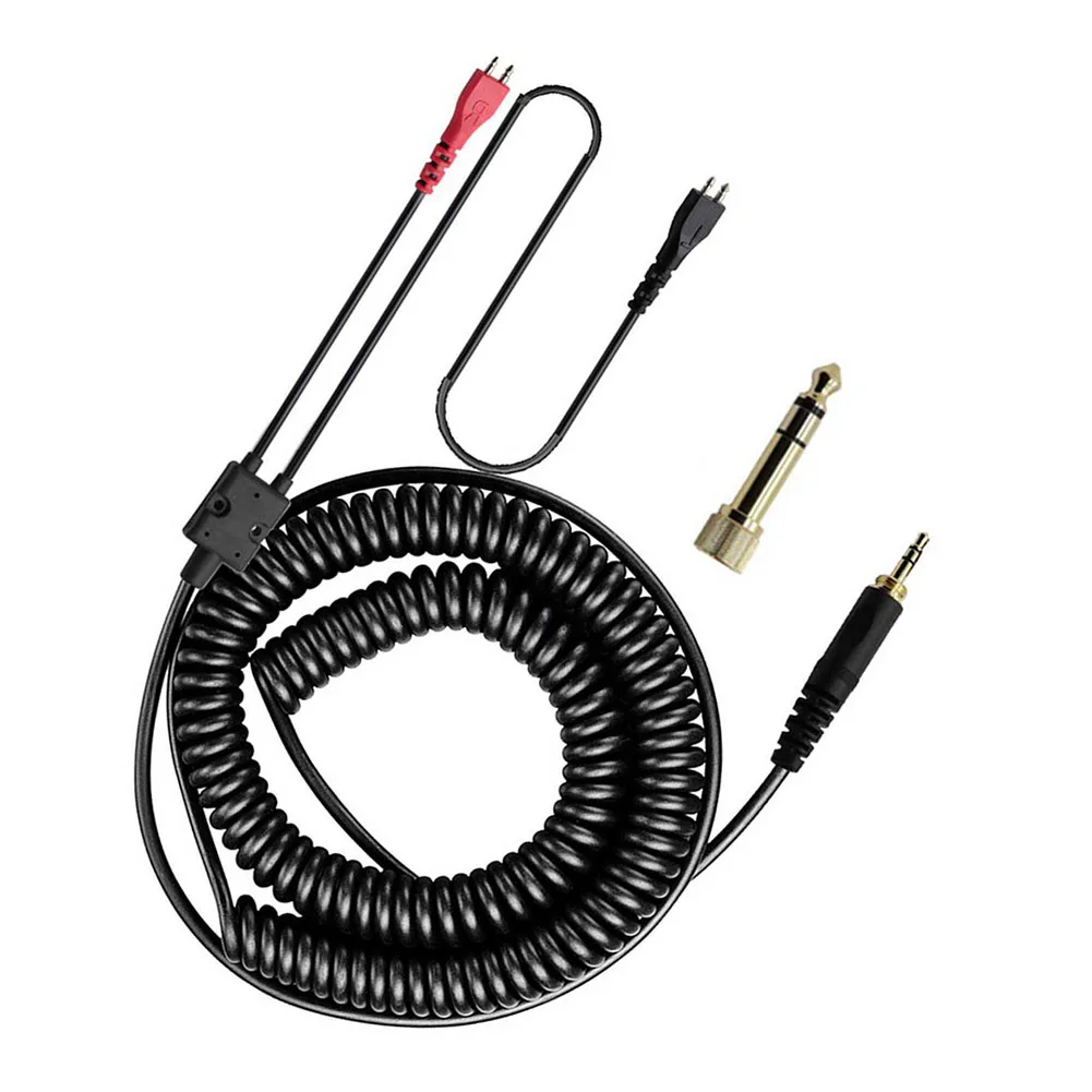 Detachable Coil Cord Cable For HD25 250 HD560 HD540 HD480 HD430 HD414 Plastic 6.35mm 3.5mm Male Connector
Detachable Coil Cord Cable For HD25 250 HD560 HD540 HD480 HD430 HD414 Plastic 6.35mm 3.5mm Male Connector
