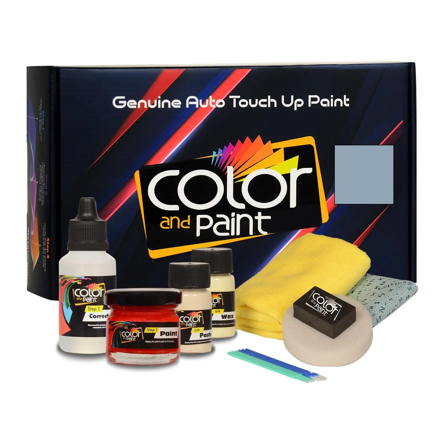 

Color and Paint compatible with Dodge Automotive Touch Up Paint - LIGHT ROYAL BLUE SATIN GLOW - PBC - Basic care