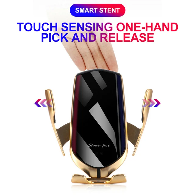 Chargeur rapide sans fil Qi 10W, capteur infrarouge intelligent, support de téléphone de voiture, support pour Xiaomi, iPhone 12, 11, support d'aération 2