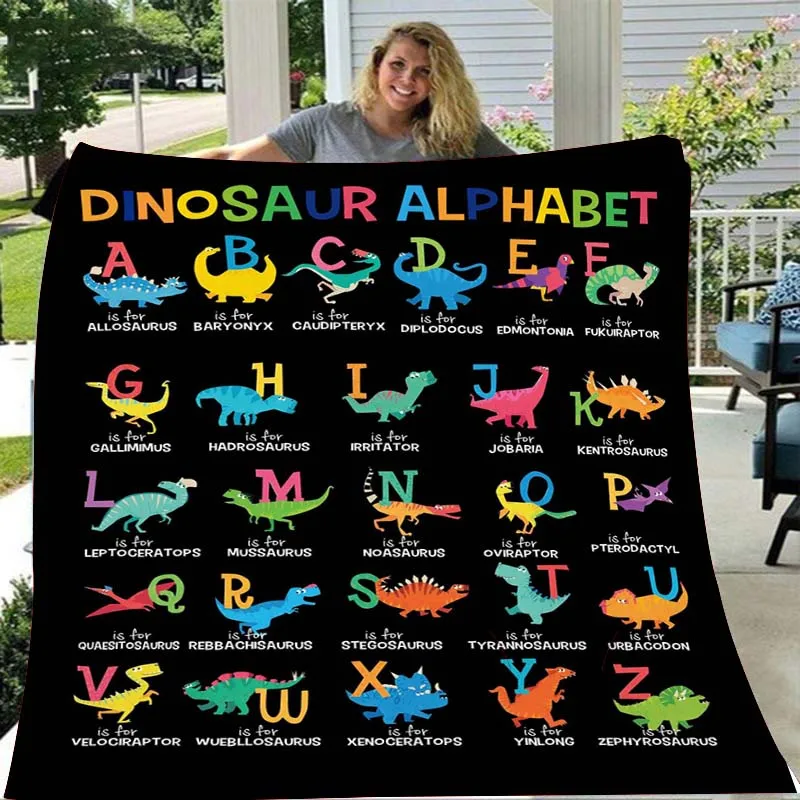 Alphabet Blanket Dinosaur Blanket Flannel Throw Blanket for Baby Kids Gifts Warm Soft Lightweight Blanket for Bed Sofa Couch
Alphabet Blanket Dinosaur Blanket Flannel Throw Blanket for Baby Kids Gifts Warm Soft Lightweight Blanket for Bed Sofa Couch