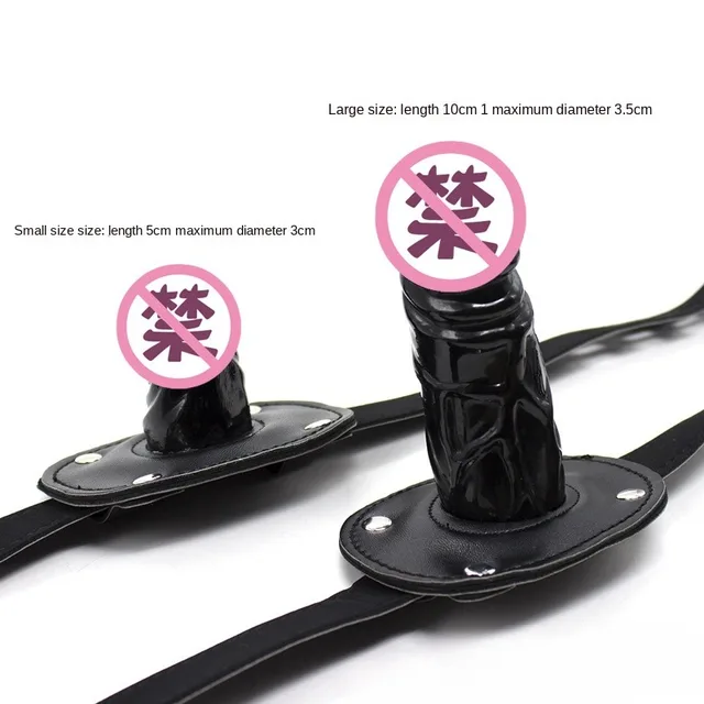 Plug de bouche de pénis court et long, jouets sexuels avec fétiche, gode BDSM, bouche ouverte, bondage Chev, bâillon pour couple, flirt, produit 7.0 1