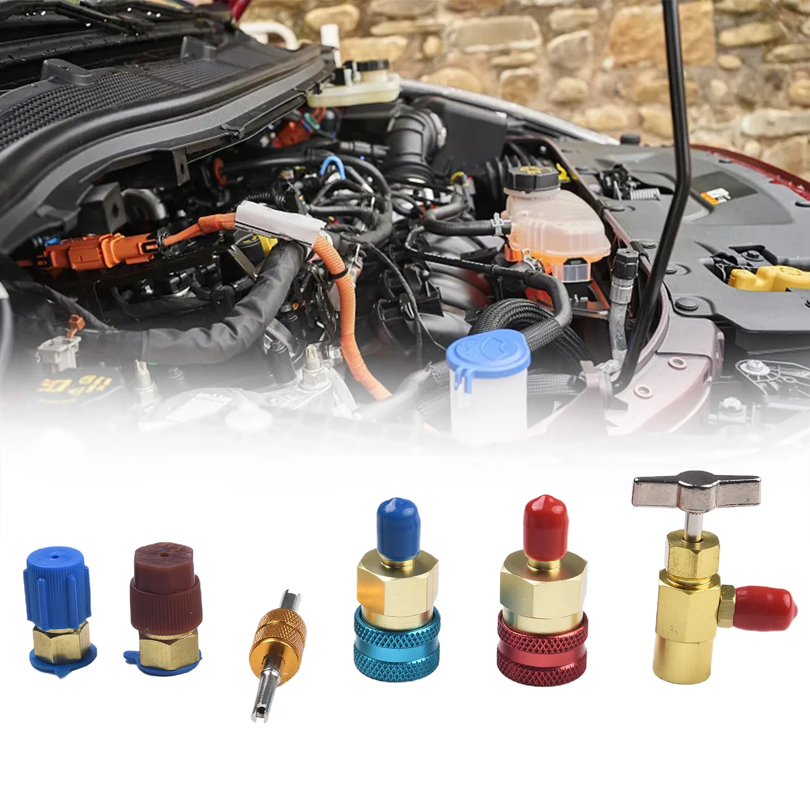 Convenient and Efficient R1234YF to R134A Adapter Set Sophisticated Workmanship and Perfect for Car Owners and Mechanics 
Convenient and Efficient R1234YF to R134A Adapter Set Sophisticated Workmanship and Perfect for Car Owners and Mechanics