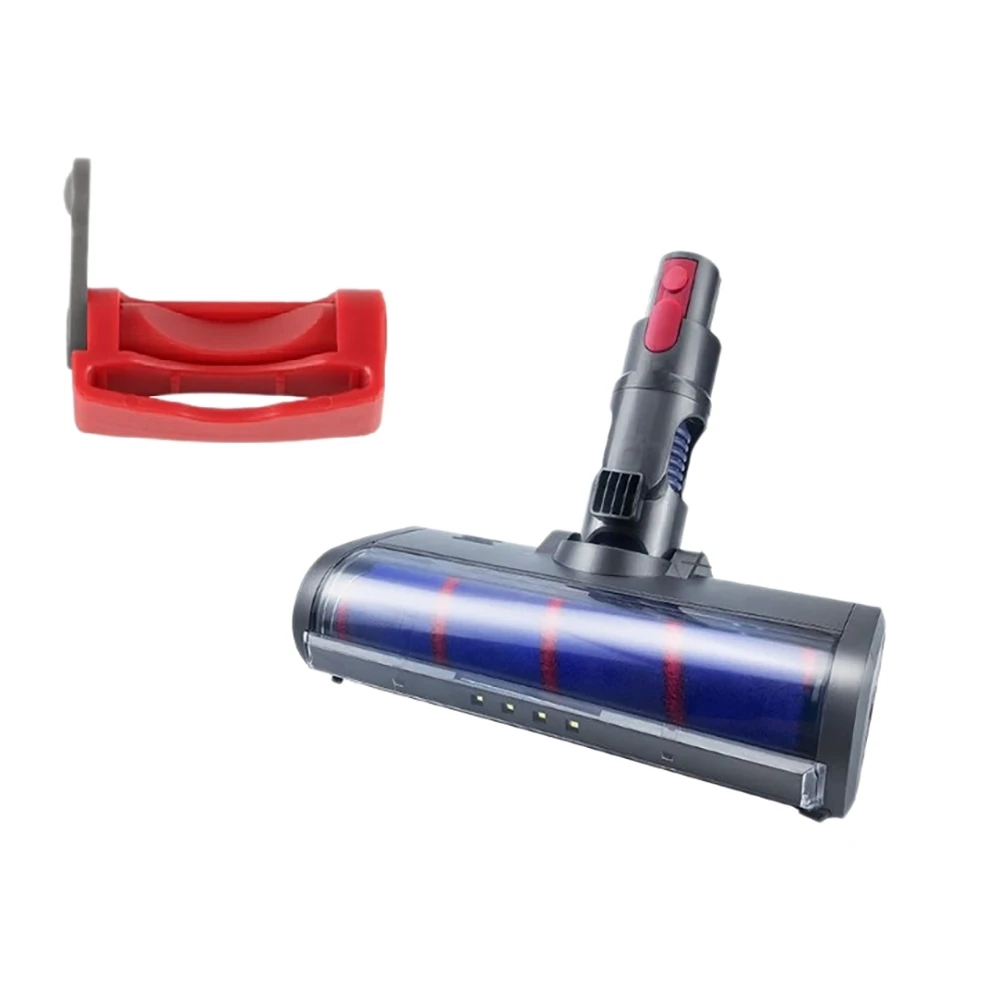 

For Dyson Vacuum Cleaner V7 V8 V10 V11 Universal Soft Velvet Double Row Rolling Brush with Lamp Floor Brush Head A