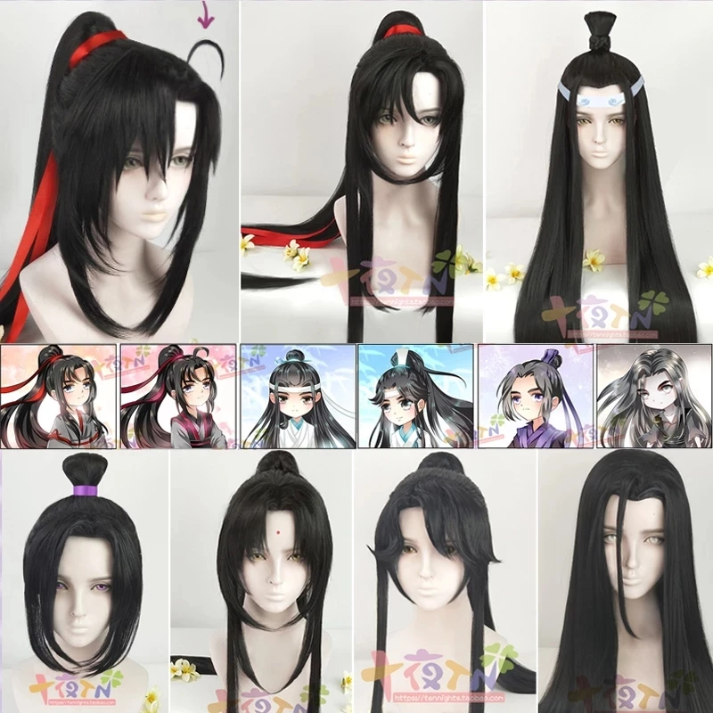 

Anime Mo Dao Zu Shi Grandmaster of Demonic Cultivation Jin Ling Jiang Cheng Wen Ning Si Zhui Wei Wuxian Lan Wangji Cosplay Wig