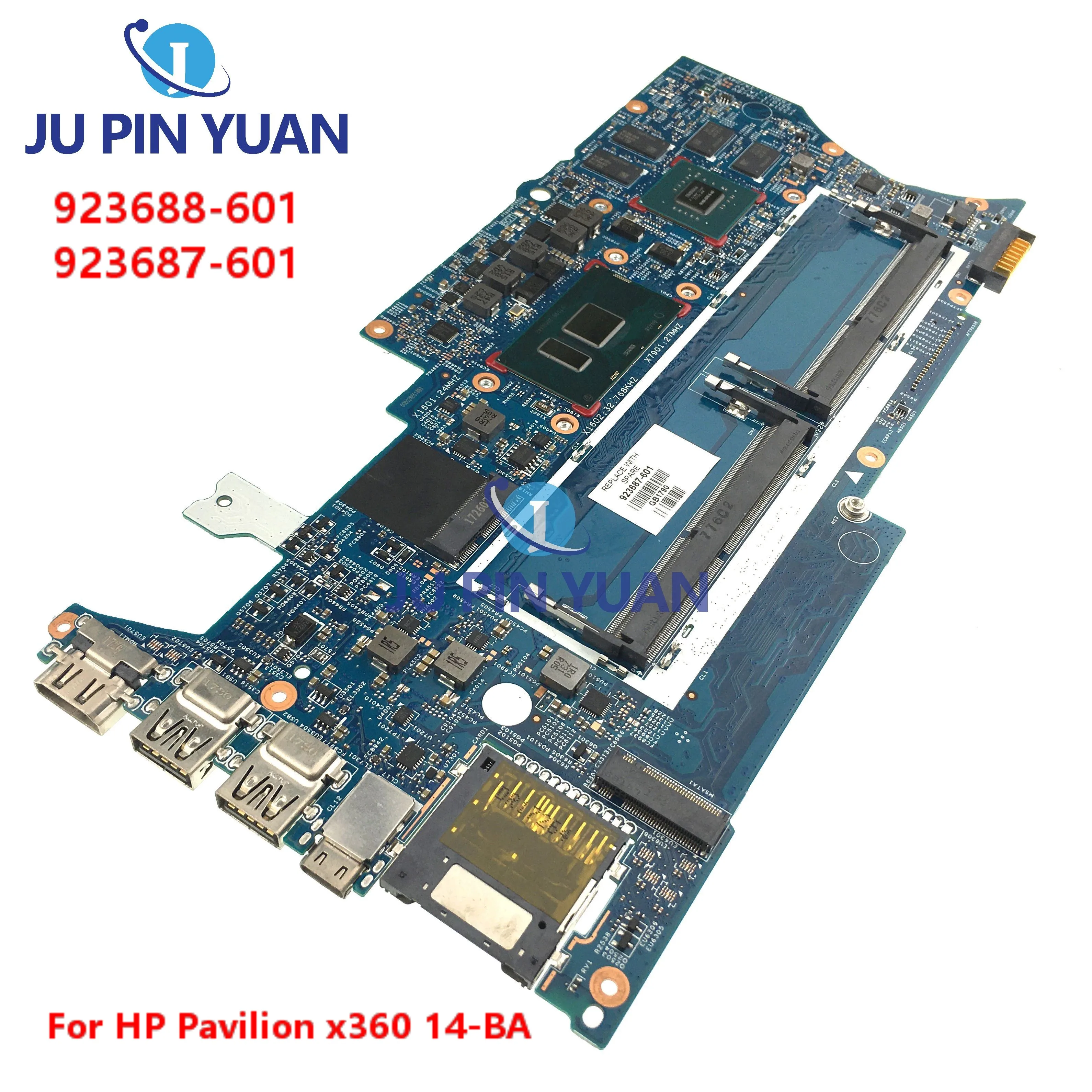 923687-601 923688-601 материнская плата для ноутбука HP Pavilion x360 14-BA 16871-1 16871-2 448.0BZ04.0021 100% протестирована
923687-601 923688-601 материнская плата для ноутбука HP Pavilion x360 14-BA 16871-1 16871-2 448.0BZ04.0021 100% протестирована