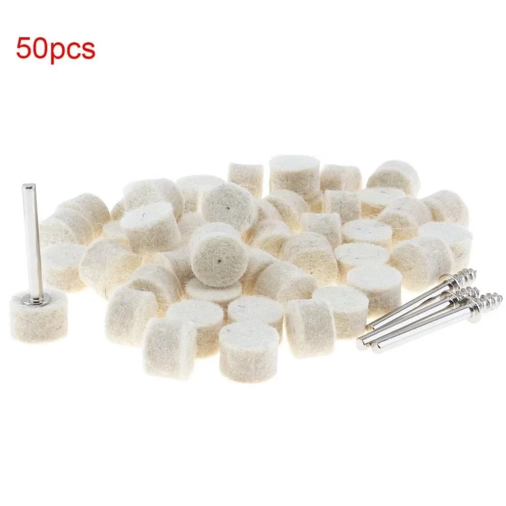50pcs Wool Felt Polishing Buffing Round Wheel Grinding Pad Shank For Dremel Rotary Tool Accessories Polishing Buffing Wheel
50pcs Wool Felt Polishing Buffing Round Wheel Grinding Pad Shank For Dremel Rotary Tool Accessories Polishing Buffing Wheel