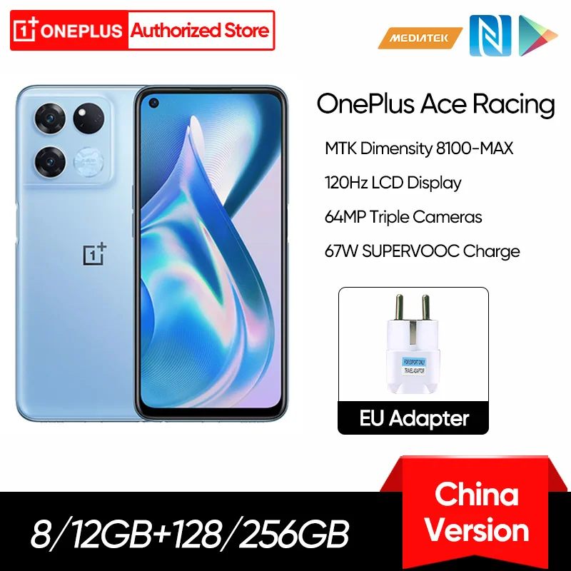 Смартфон OnePlus Ace Racing Edition 5G MTK Dimensity 8100 MAX 6,59 ''120 Гц, камера 64 мп, аккумулятор 5000 мАч
Смартфон OnePlus Ace Racing Edition 5G MTK Dimensity 8100 MAX 6,59 ''120 Гц, камера 64 мп, аккумулятор 5000 мАч
