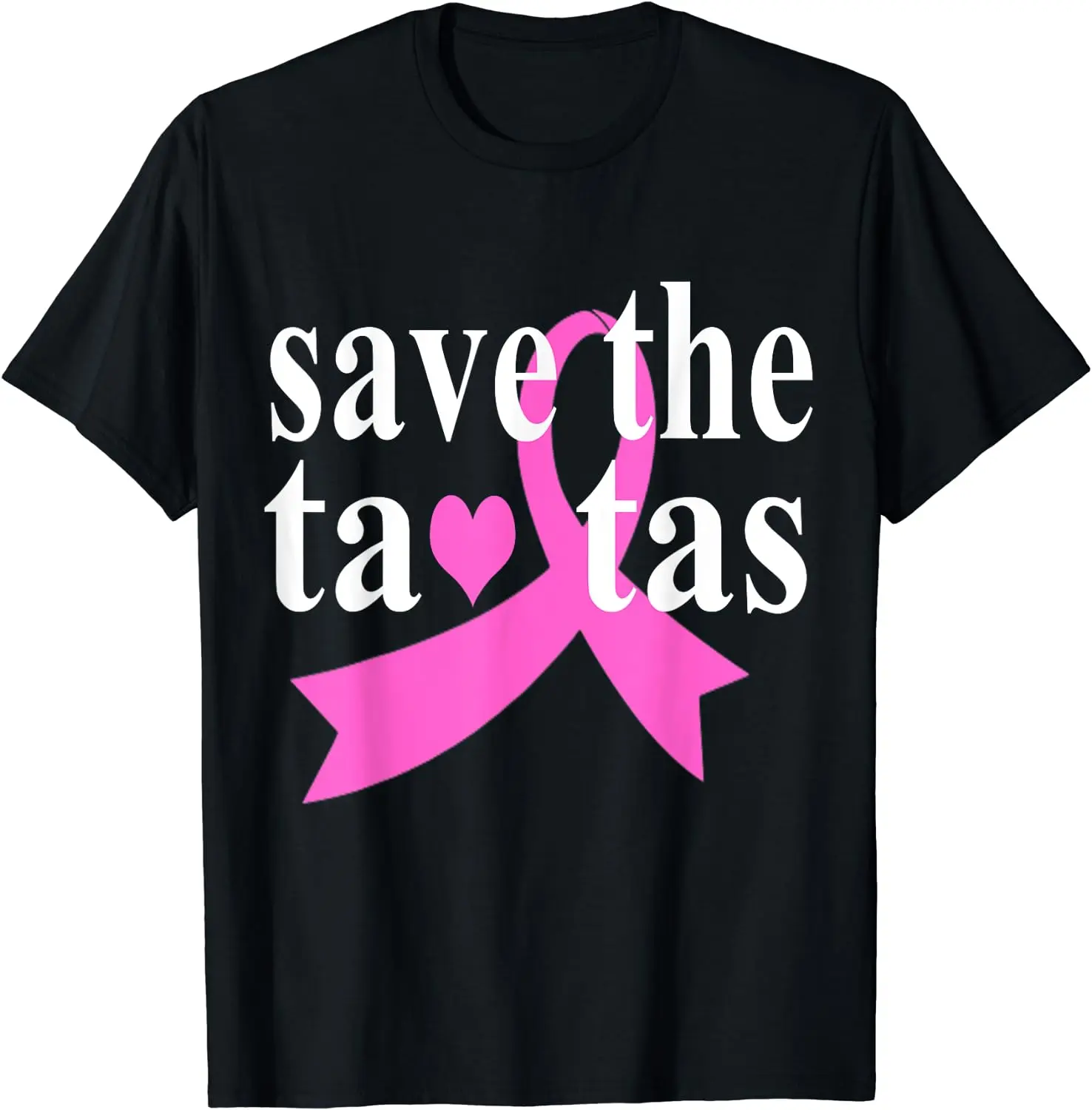 

Save The Tatas Breast Cancer Awareness Design T-Shirt for Men Women Mens T Shirts Casual Daily Four Seasons Tees Wear Pink