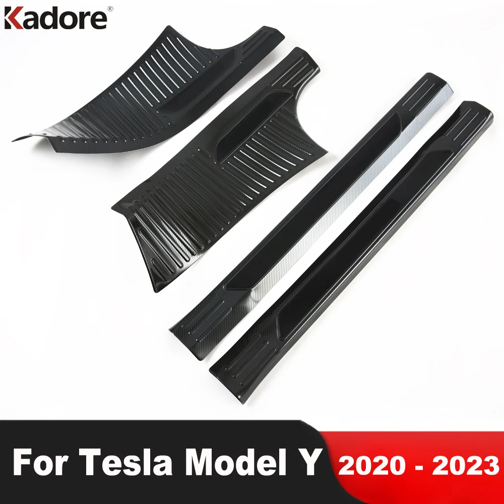 Door Sill Scuff Plate Cover For Tesla Model Y 2020 2021 2022 2023 Steel Car Inner Door Pedal Protector Guard Pad Accessories
Door Sill Scuff Plate Cover For Tesla Model Y 2020 2021 2022 2023 Steel Car Inner Door Pedal Protector Guard Pad Accessories