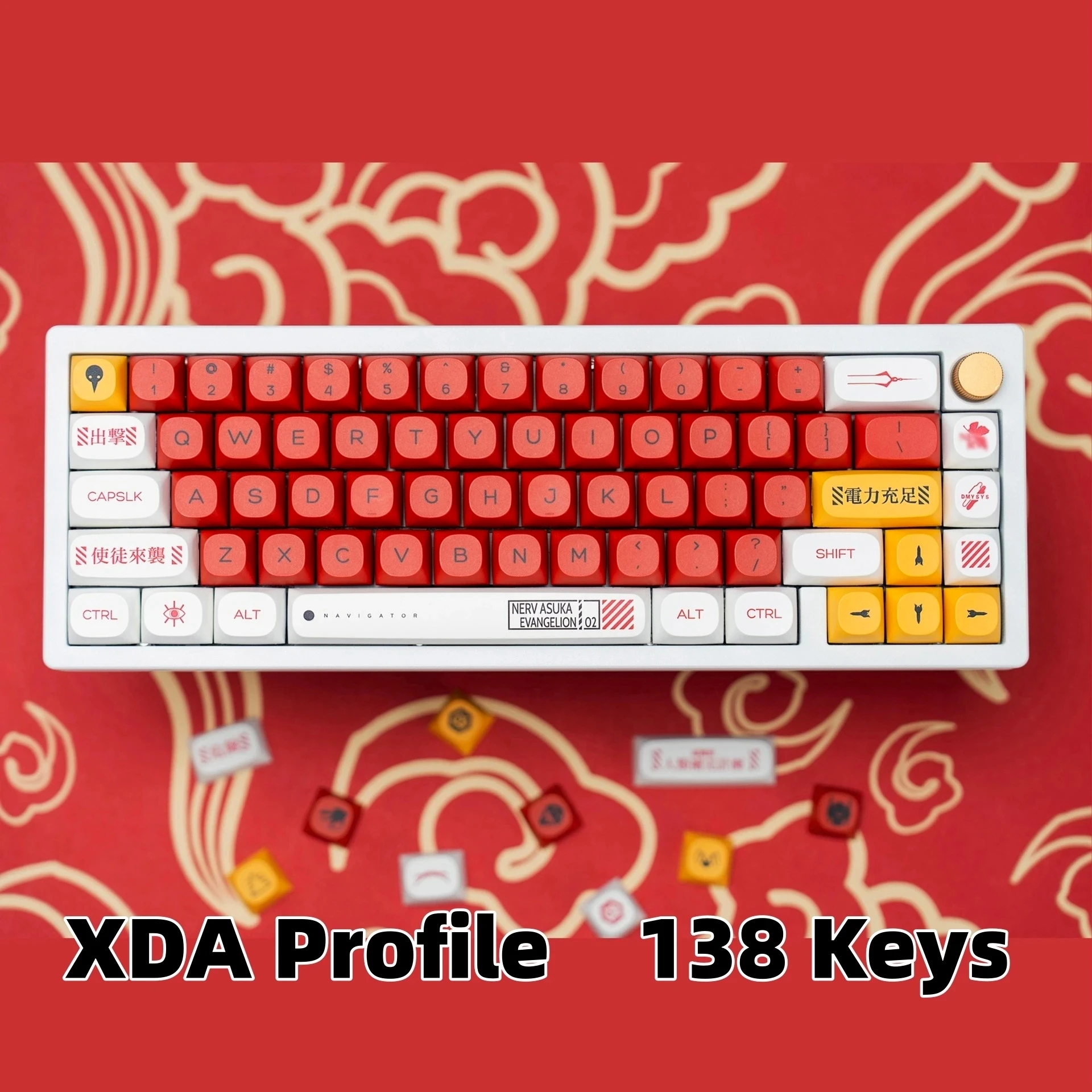 

ZIFRIEND 138 Keys PBT Keycaps Hot Sublimation MX Key Caps XDA Profile for 68/87/96/104/108 Mechanical KeyCaps Keyboard Custom