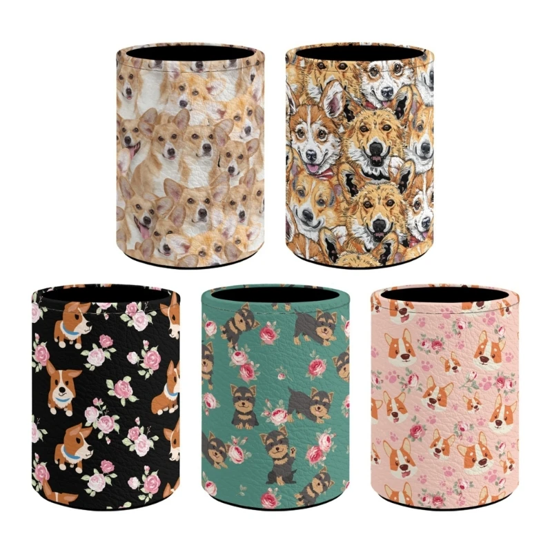 Cylinder Pen Holder Leather Pencil Pen Cup Desk Paint Brush Holder Stationery for School Office
Cylinder Pen Holder Leather Pencil Pen Cup Desk Paint Brush Holder Stationery for School Office