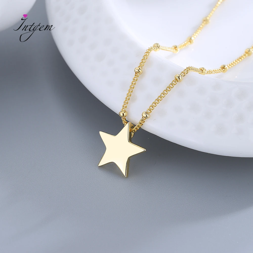 S925 Silver Gold Color Necklace Star Shape Fashion Pendant Chain For Women Party Anniversary Daily Fine Jewelry Gifts Wholesale
S925 Silver Gold Color Necklace Star Shape Fashion Pendant Chain For Women Party Anniversary Daily Fine Jewelry Gifts Wholesale