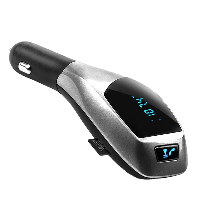 

X5 Car Bluetooth Wireless Fm Transmitter compatible Hands-free Mp3 Player Usb Charging Port Supports U Disk Tf Card
