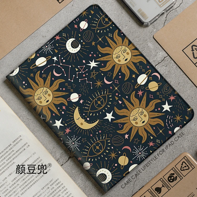 Universe Stars Sun Moon ipad case For Apple Air 10.9 iPad Pro 2020 Cover for iPad 10.2 11 12.9 2021 Mini 6 Case with Pen holder
Universe Stars Sun Moon ipad case For Apple Air 10.9 iPad Pro 2020 Cover for iPad 10.2 11 12.9 2021 Mini 6 Case with Pen holder
