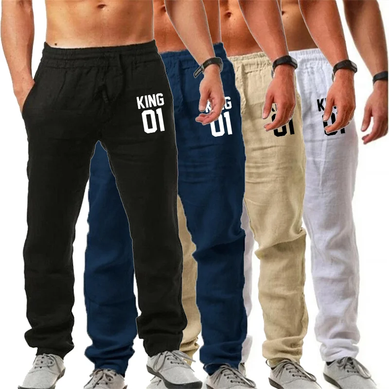 Men's Casual Loose Pants Printed Logo Fashion Comfortable Cotton and Linen Pants Mens Designer Clothes
Men's Casual Loose Pants Printed Logo Fashion Comfortable Cotton and Linen Pants Mens Designer Clothes