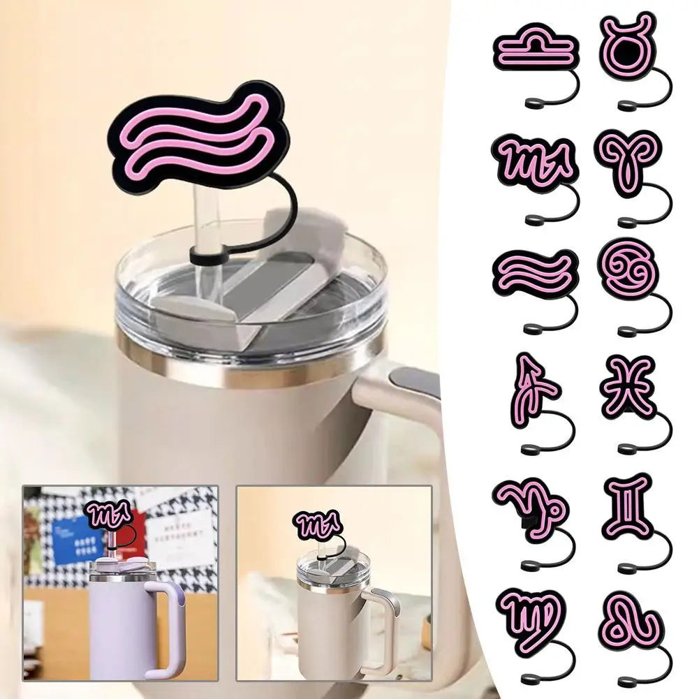 Twelve Constellations Series Straw Covers Silicone Drink Straw Cap Dust-Proof Coffee Reusable Protector Cup Decoration Cap S5D3
Twelve Constellations Series Straw Covers Silicone Drink Straw Cap Dust-Proof Coffee Reusable Protector Cup Decoration Cap S5D3