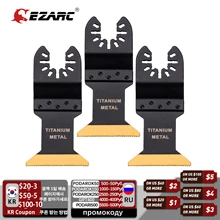 EZARC 3Pcs Titanium Oscillating Multitool Blade for Quick Release Multi Tool suitable for Wood, Metal and Hard Material cutting
EZARC 3Pcs Titanium Oscillating Multitool Blade for Quick Release Multi Tool suitable for Wood, Metal and Hard Material cutting