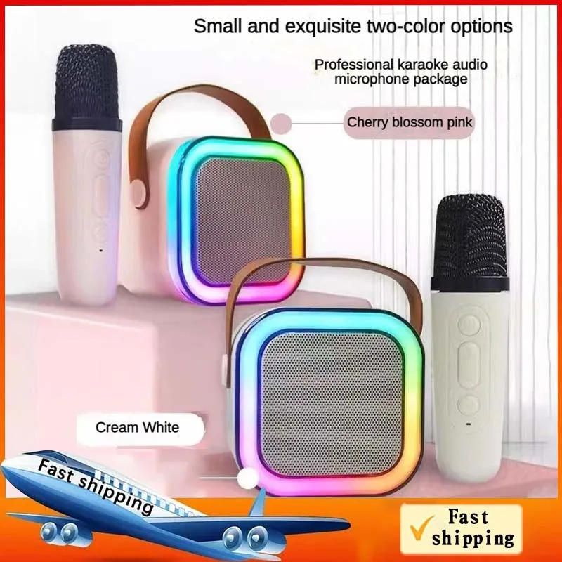 Dual Microphone Karaoke Machine Subwoofer Portable Bluetooth PA Speaker System with 2 Wireless Mic Home Family Singing Machine
Dual Microphone Karaoke Machine Subwoofer Portable Bluetooth PA Speaker System with 2 Wireless Mic Home Family Singing Machine