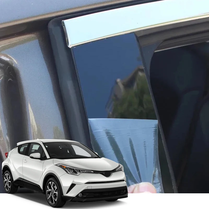

Car Styling PVC For Toyota C-HR CHR 2017-2022 Car Window Pillar Trim Sticker Middle BC Column Sticker External Auto Accessories