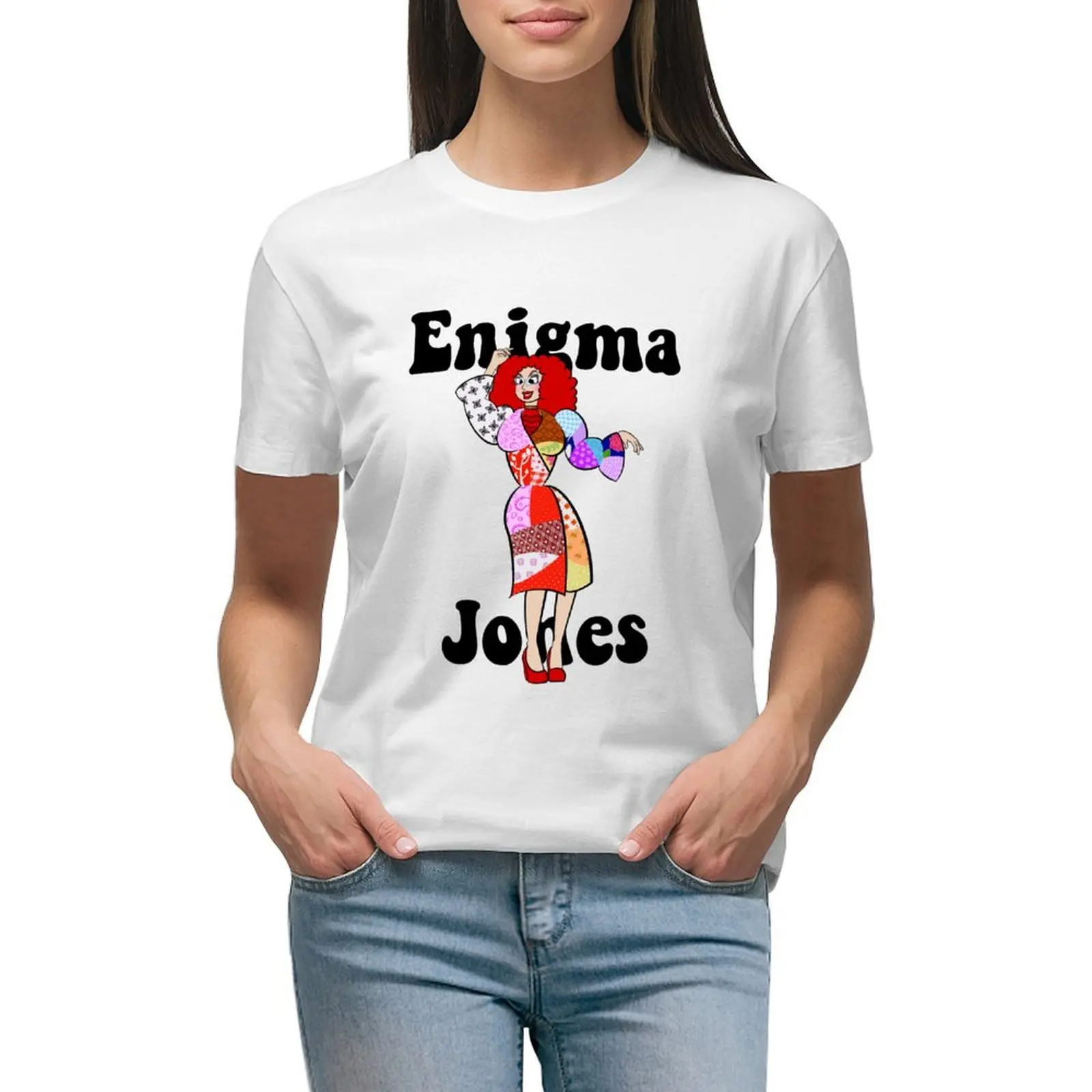 

Enigma Jones Patchwerk! T-shirt female Short sleeve tee Women t shirt