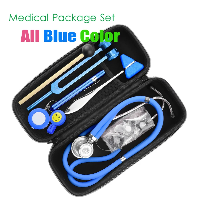 Classic Home Health Monitor Storage Bag Package Kit with Medical Doctor Stethoscope Tuning Fork Reflex Hammer LED Penlight Tool
Classic Home Health Monitor Storage Bag Package Kit with Medical Doctor Stethoscope Tuning Fork Reflex Hammer LED Penlight Tool