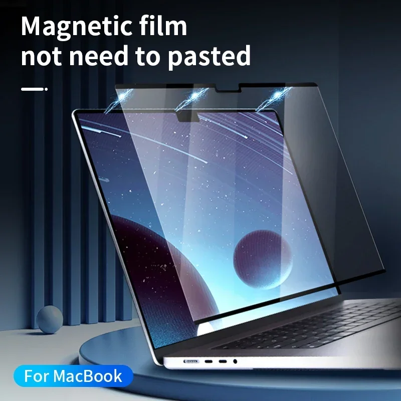 

For Laptop Screen Protector 2023 Macbook Pro 16/14 A2485 Air 15 A2337 A2338 A2681 13.3" Anti Blue Light+ HD Clear Magnetic Film