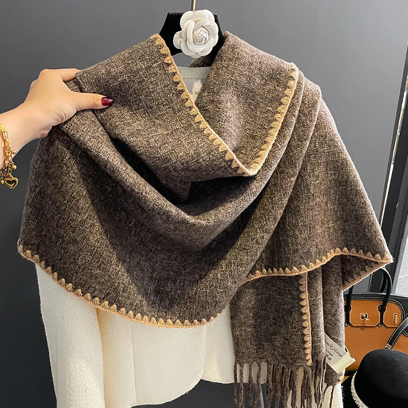 Luxury Cashmere Women Winter Thick Scarf Shawl Fashion Solid Color Winter Warm Pashmina Wrap Long Tassel Blanket Poncho Scarves
Luxury Cashmere Women Winter Thick Scarf Shawl Fashion Solid Color Winter Warm Pashmina Wrap Long Tassel Blanket Poncho Scarves