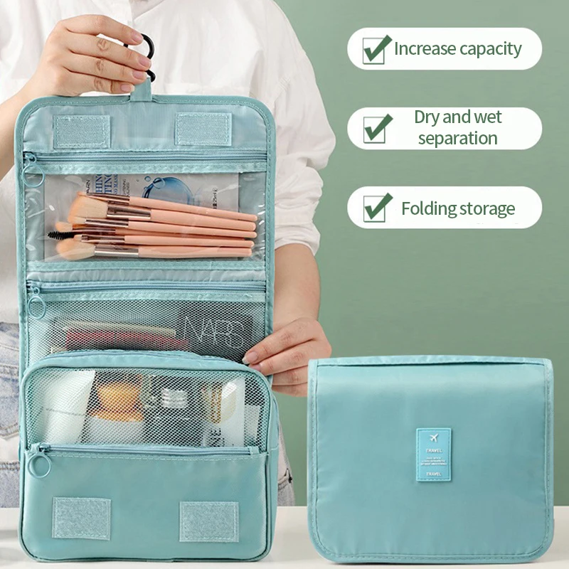Foldable Toiletry Bag Hanging Travel Cosmetic Bag Women Bathroom Makeup Bag Toiletries Organizer Handbag High Quality Wash Bag
Foldable Toiletry Bag Hanging Travel Cosmetic Bag Women Bathroom Makeup Bag Toiletries Organizer Handbag High Quality Wash Bag
