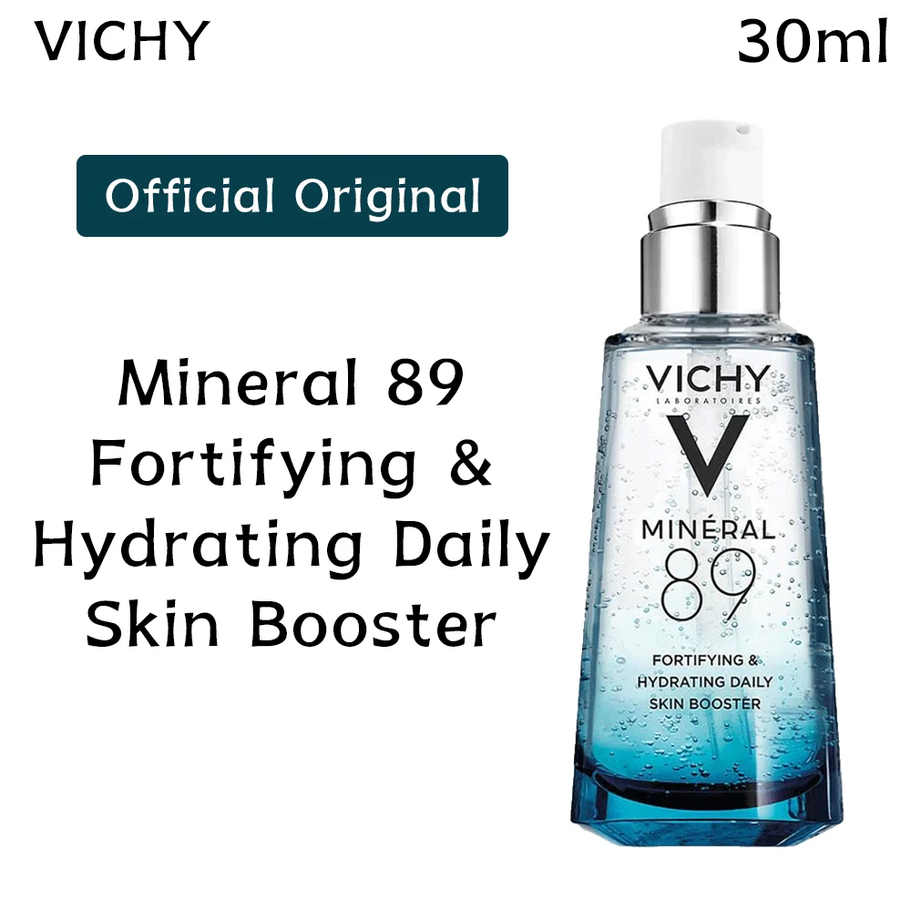 

Vichy Original Mineral 89 Fortifying & Hydrating Daily Skin Booster Serum 30ml Moisturizing Relieve Dryness Repair Skin Barrier