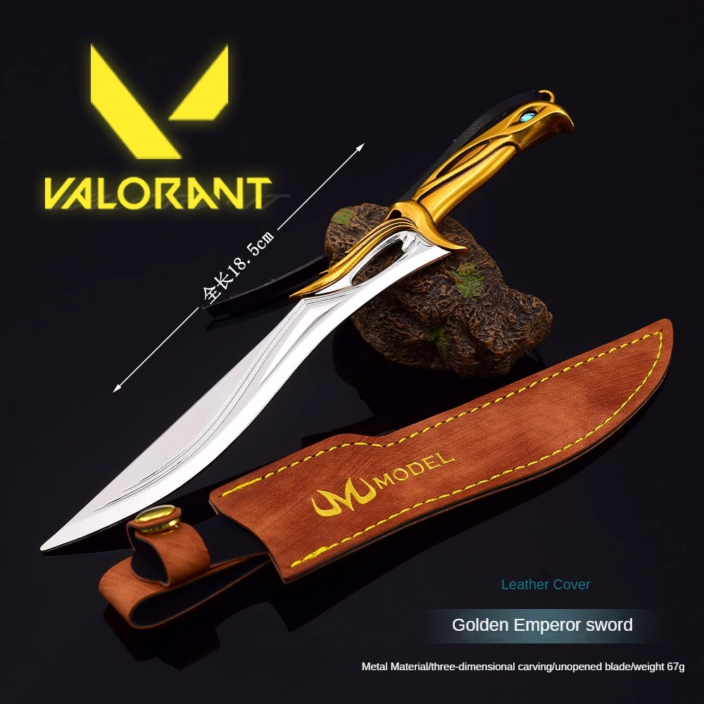 Игрушечное оружие Valorant из аниме, охватывающее 18 см люань Цзинь, император, длинный меч, кожаная версия, коллекционный орнамент из цинкового сплава
Игрушечное оружие Valorant из аниме, охватывающее 18 см люань Цзинь, император, длинный меч, кожаная версия, коллекционный орнамент из цинкового сплава