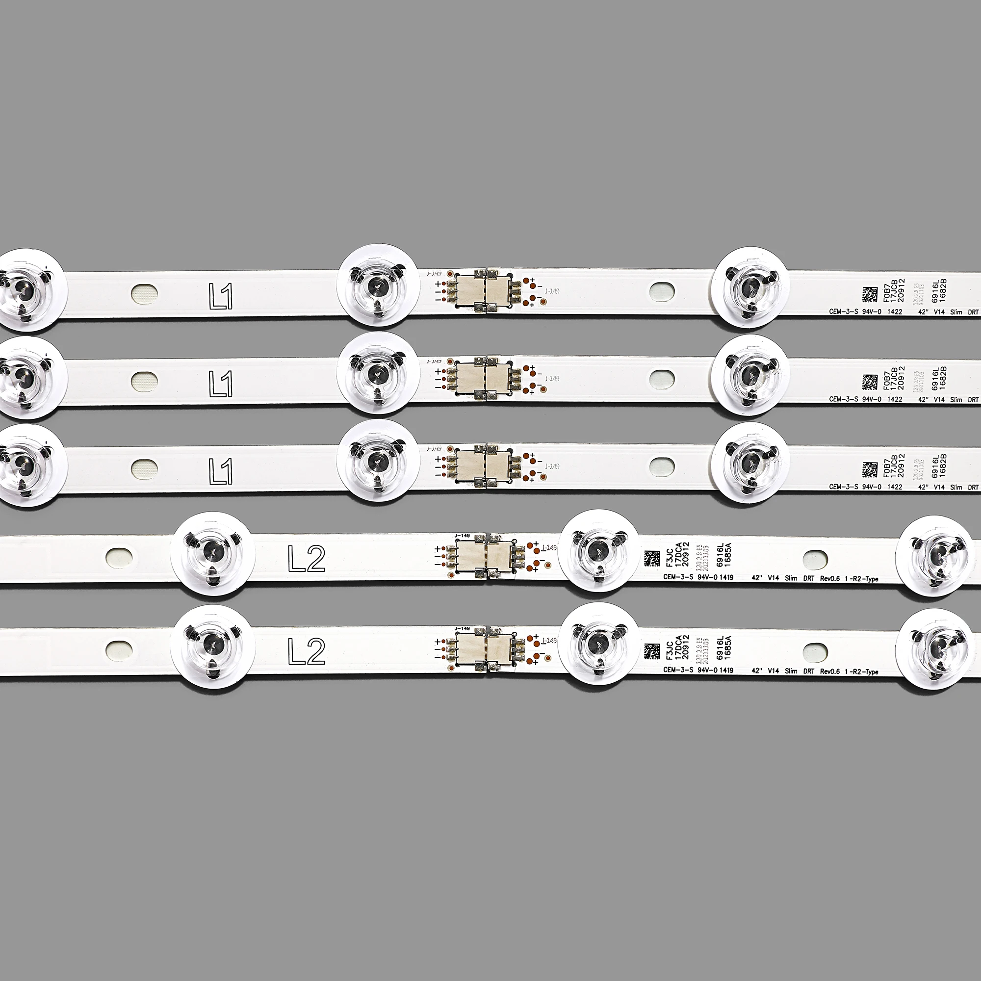 LED Backlight Strip(10)for 42LY970H 42LB670V 42LB671V 42LB679V 42LB700V 42LB673V 42LB675V 42LB677V 42LB730V 42LB731V 42LB720V
LED Backlight Strip(10)for 42LY970H 42LB670V 42LB671V 42LB679V 42LB700V 42LB673V 42LB675V 42LB677V 42LB730V 42LB731V 42LB720V