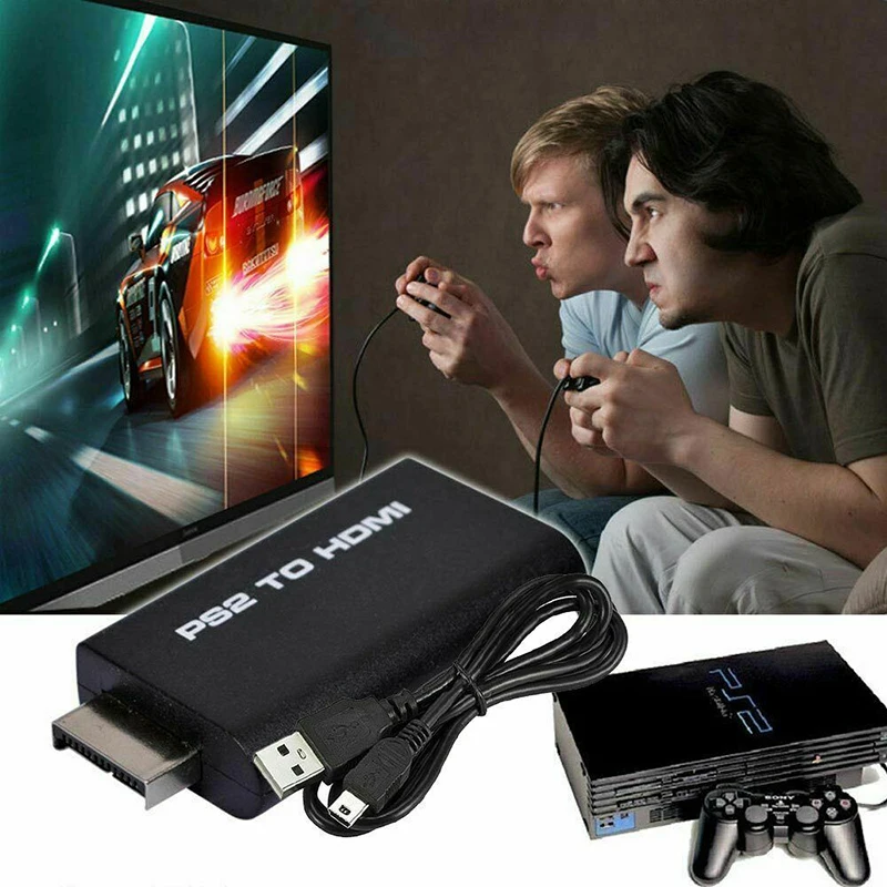 For Sony 2 PS2 To HDMI-compatible Converter Adapter Audio Video Output Adaptor USB Cable Connector With 3.5mm Stereo Jack | Электроника