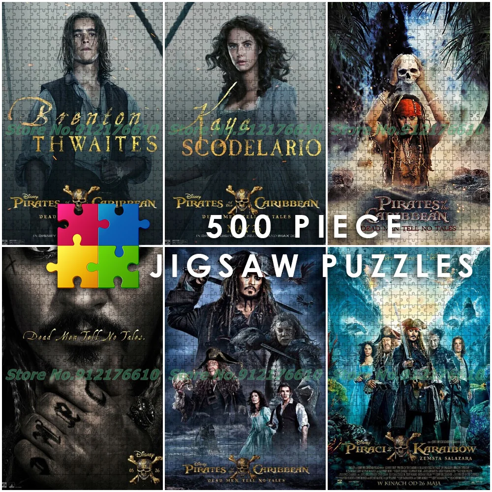 Fashion Movies 500 Piece Jigsaw Puzzles Disney Pirates of The Caribbean Puzzles Paper Diy Decompress Educational Toys Gifts
Fashion Movies 500 Piece Jigsaw Puzzles Disney Pirates of The Caribbean Puzzles Paper Diy Decompress Educational Toys Gifts