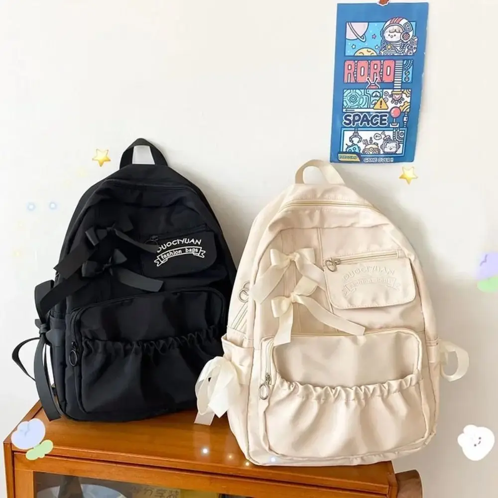 Canvas Bow Backpack Gift Flower College Style Students School Bag Large Capacity Storage Bag Canvas Shoulders Bag Outdoor
Canvas Bow Backpack Gift Flower College Style Students School Bag Large Capacity Storage Bag Canvas Shoulders Bag Outdoor