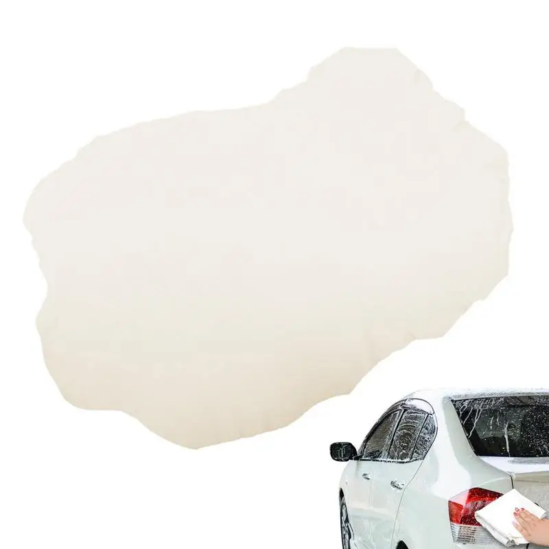 

Natural Sheepskin Car Washing Towels Super Absorbent Car Home Window Glass Drying Cleaning Cloth Quick Dry Car Wash Towel