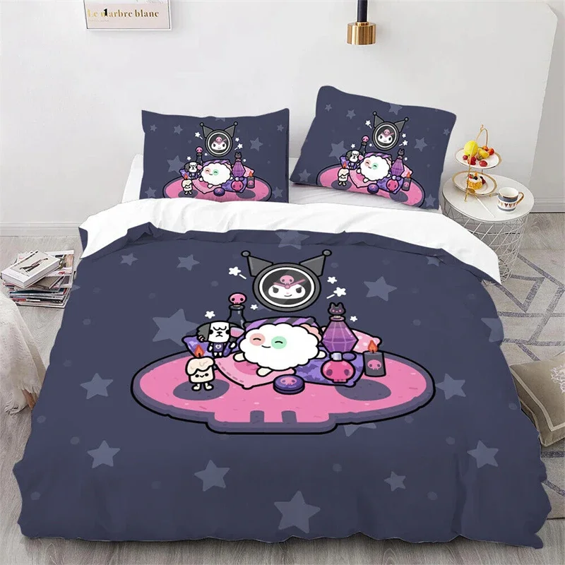 New Sanrio Duvet Cover Kuromi Hello Kitty Various Designs Kids Gift Boys Girls Bedding Cartoon Set Double Size Room Decor
New Sanrio Duvet Cover Kuromi Hello Kitty Various Designs Kids Gift Boys Girls Bedding Cartoon Set Double Size Room Decor