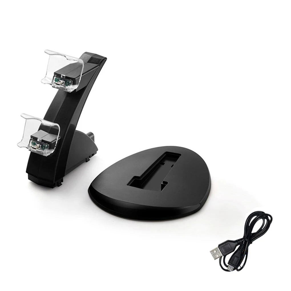 Gamepad Charging Holder Dual USB Port Game Controller Charger Stand Replacement for Playstation 4 
Gamepad Charging Holder Dual USB Port Game Controller Charger Stand Replacement for Playstation 4