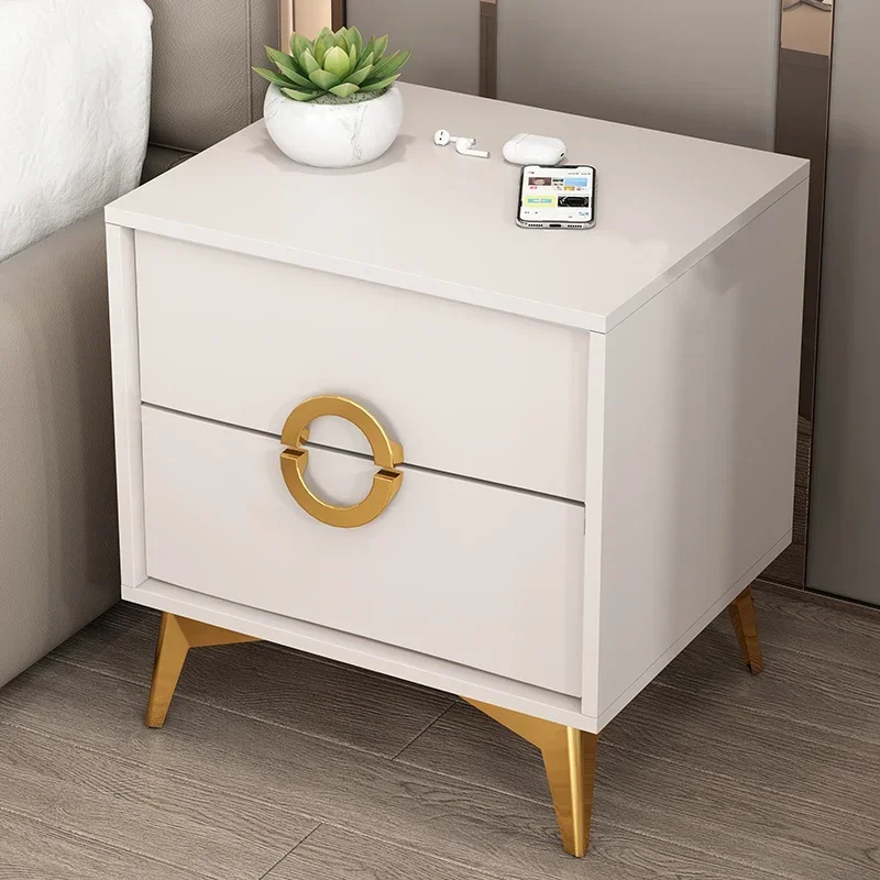 

Square Bag Storage Bedroom Cabinets Simple Nightstand Drawer Multi-layer Bedside Luxury Wooden Drawer Locker Bedroom Furniture